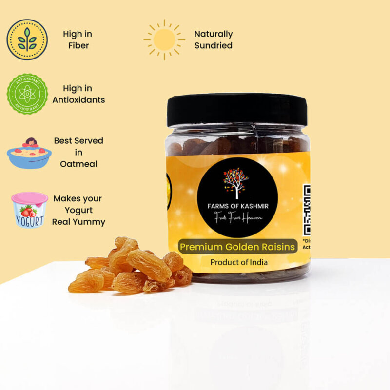 Premium Golden Raisins(Kishmish)